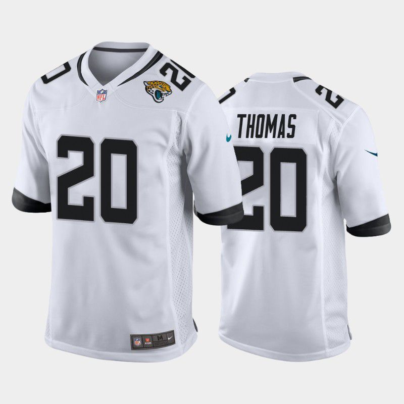 Men Jacksonville Jaguars 20 Daniel Thomas Nike White Game NFL Jersey